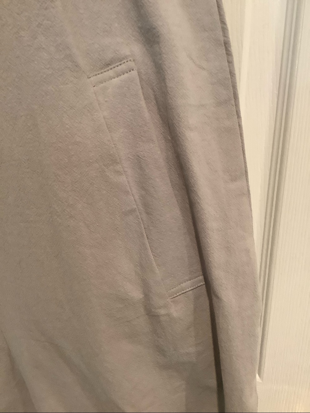 NWOT 100% Cotton Wide Leg Gray/Beige Summer Coastal Oversize Overalls Jumpsuit S - Picture 5 of 10